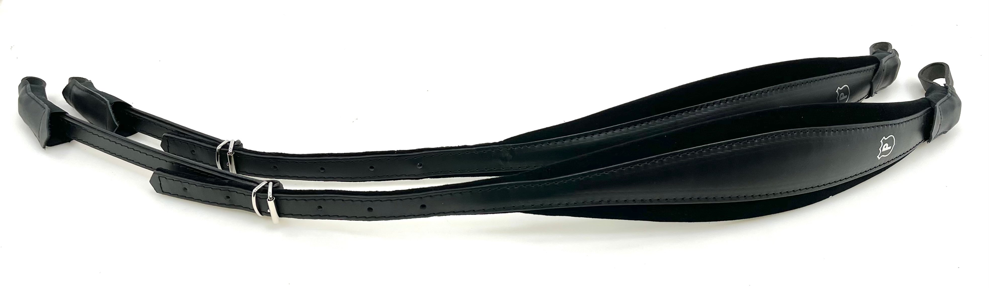 Black Leather/Nylon Strap Buckle Covers