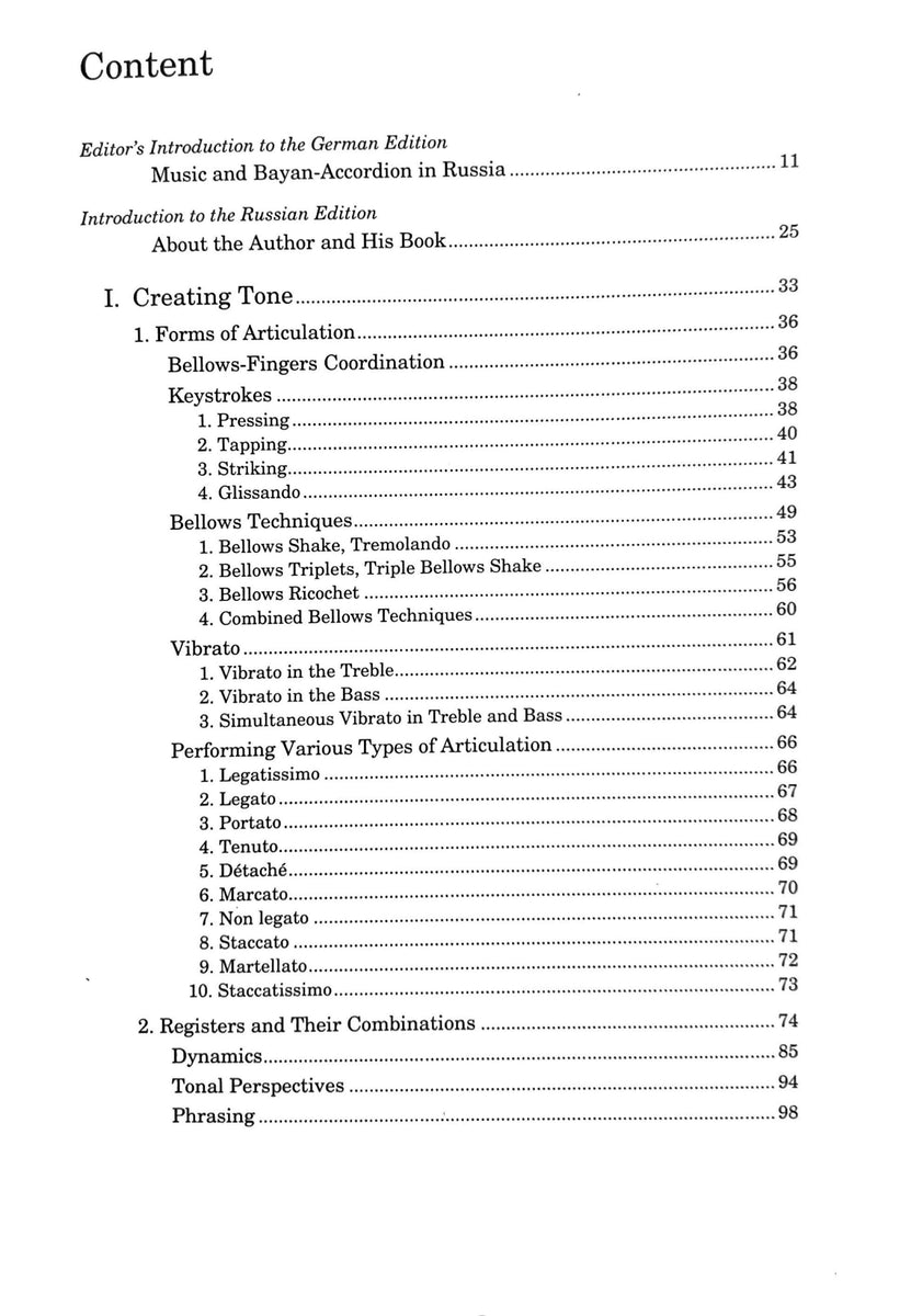 The Art of Bayan Playing Petosa Accordions