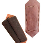 Cubiertas de hebilla de correa de nailon/cuero marrón