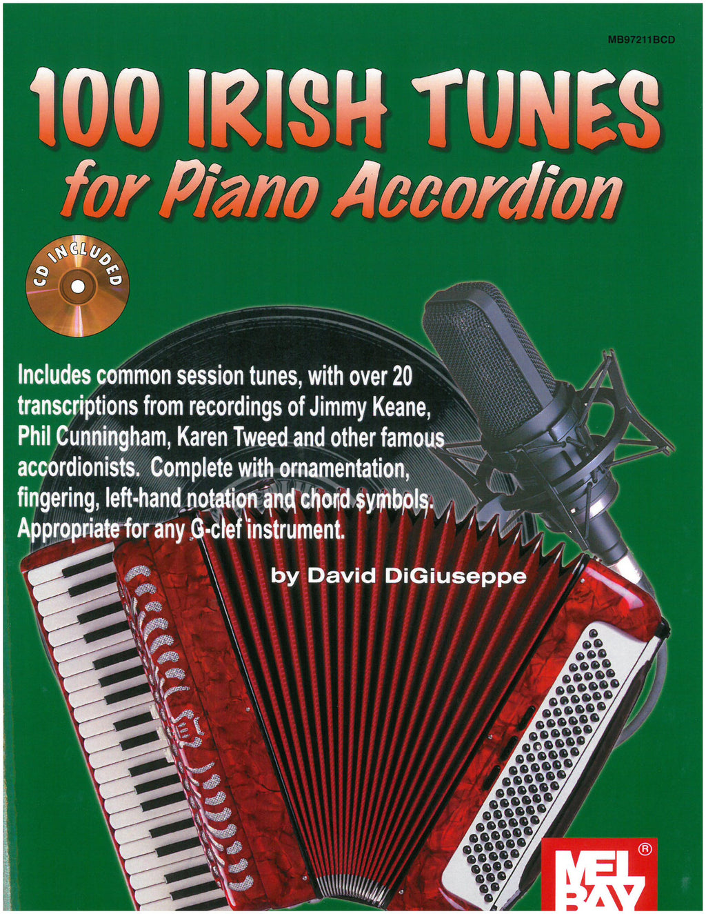 100 Irish Tunes For Piano Accordion w/ CD