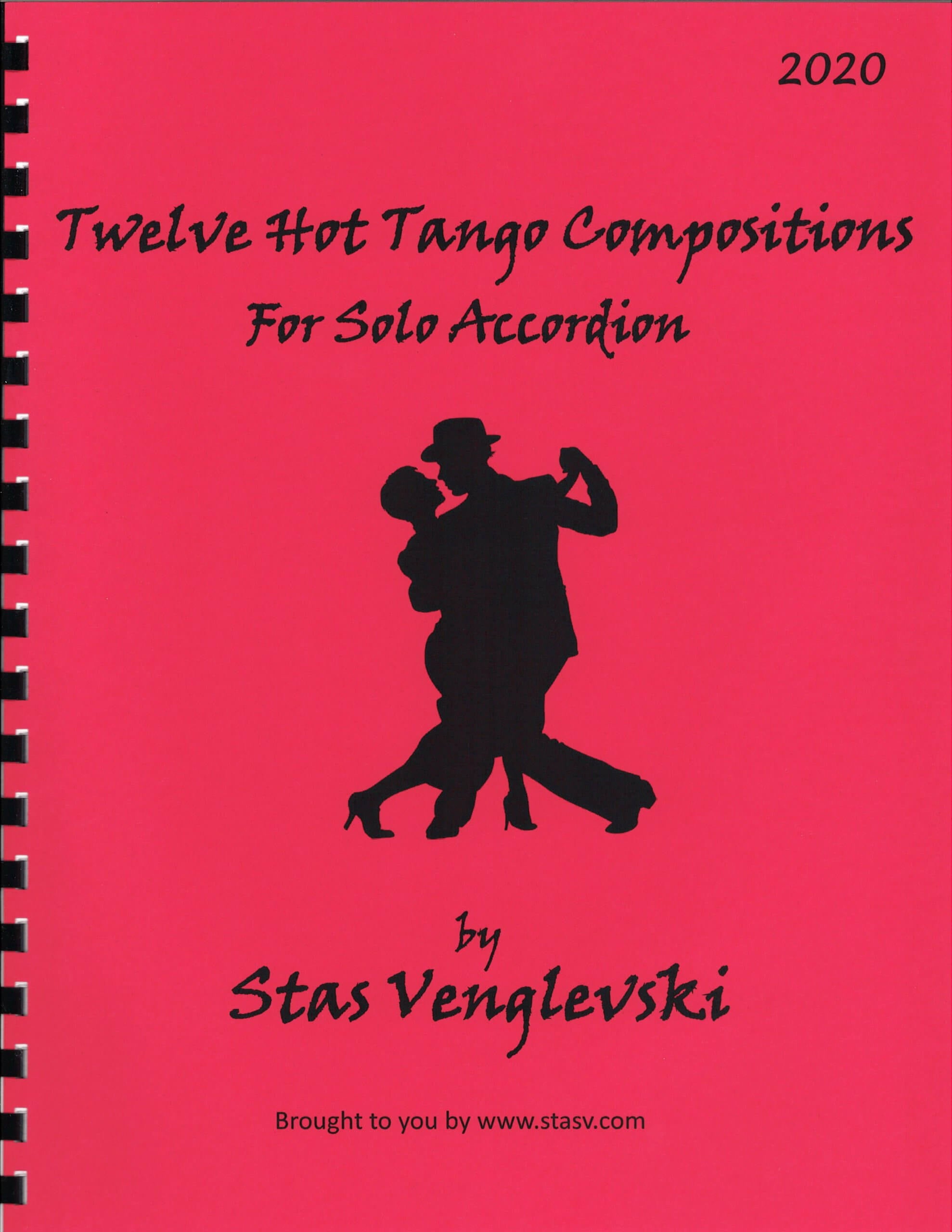 Doce composiciones calientes de tango para acordeón solo de Stas Venglevski