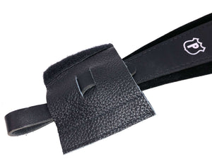 Black Leather Strap Buckle Covers